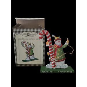 Vintage Cobble Creek Snowman Countdown Calendar